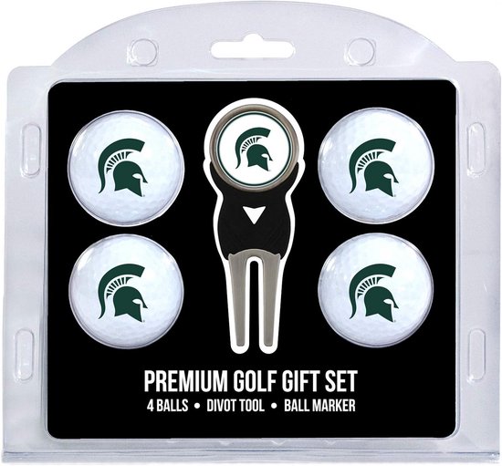 Golfballen Set met Pitchvork en Magnetische Marker - 4 Stuks