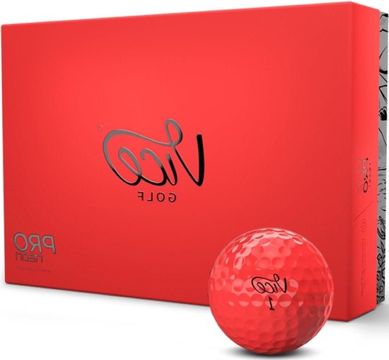 Golfballen Set - Pro Golfballen - Golfen op de baan - 318 Dimple Ontwerp - 3 stuks - Rood