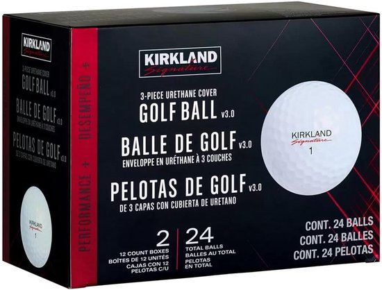 Golfballen Set - Sportballen - Sport Oefenen - 3-Delige Constructie - 24 Stuks - Neon Geel