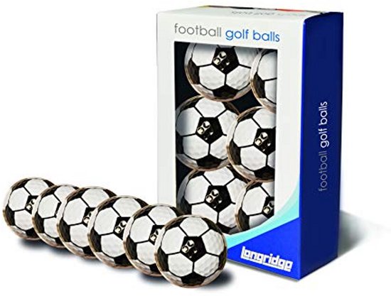 Golfballen Set - Sportballen - Sporten Buiten - Voetbal Design - 6 Stuks - Multicolor