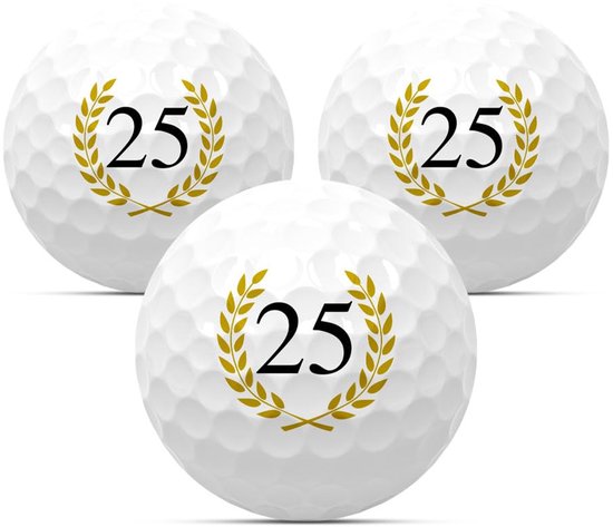 Golfballen Set van 3 - Gegraveerde Verjaardagsnummers