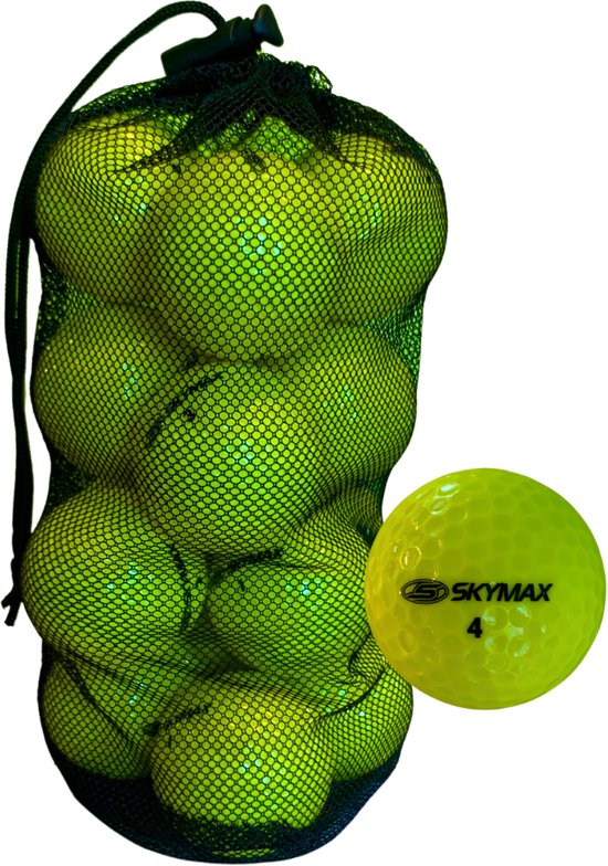 Golfballen Skymax 16 stuks Geel van Merkloos