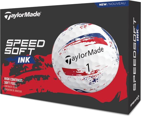 Golfballen - SpeedSoft Ballen - Golf Spelen - Lage Compressie - 12 stuks - Blauw Rood