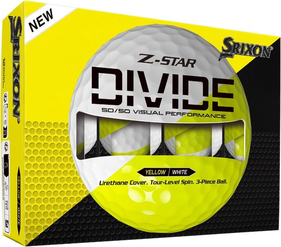 Golfballen - Sportballen - Afstand Vergroten - 3-delige Constructie - 12 stuks - Geel Wit
