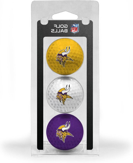 Golfballen - Sportballen - Golf Spelen - Met Team Logo - 3 Stuks - Paars Geel