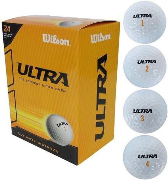 Golfballen - Sportballen - Lange Slagen - 2-Delige Constructie - 24 Stuks - Wit