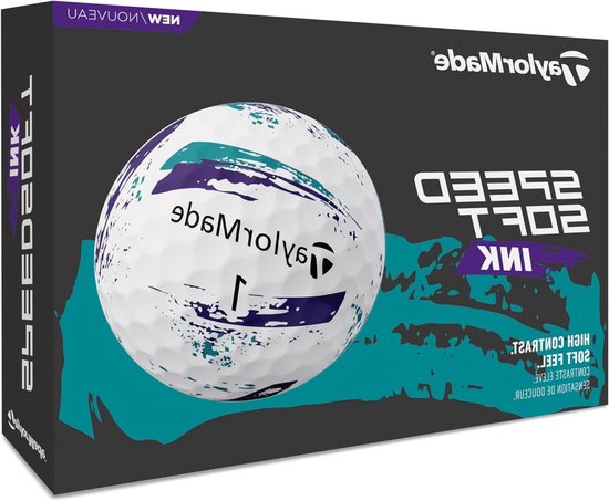 Golfballen - Sportballen Lange Slagen - Golf Spelen - Lage Compressie Kern - 12 stuks - Aqua Violet