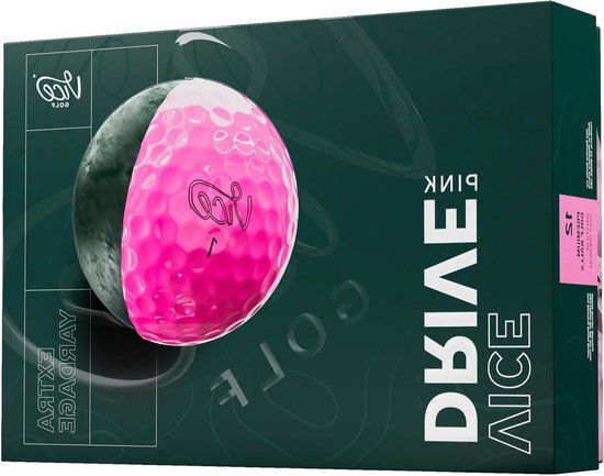 Golfballen - Sportballen - Maximale Afstand - 2-laags Ontwerp - 12 stuks - Roze