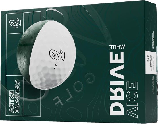 Golfballen - Standaard ballen - Maximale afstand - 2-laags ontwerp - 12 stuks - Wit
