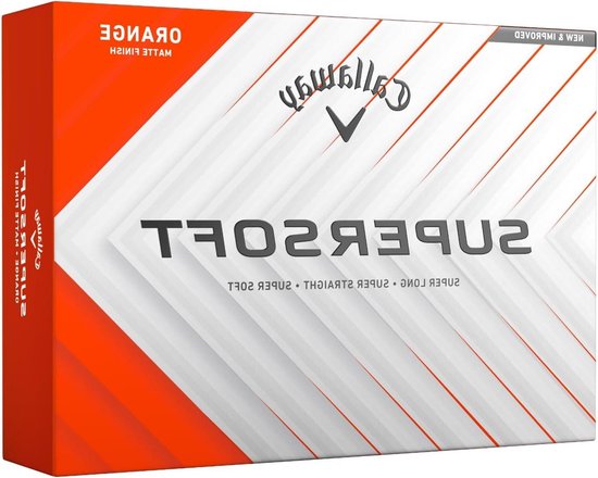Golfballen - Supersoft ballen - Golfen - 2-stuk constructie - 12 stuks - Oranje
