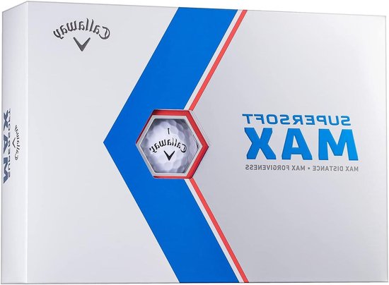 Golfballen - Supersoft Max - Golfen - Lage Compressie - 12 stuks - Wit
