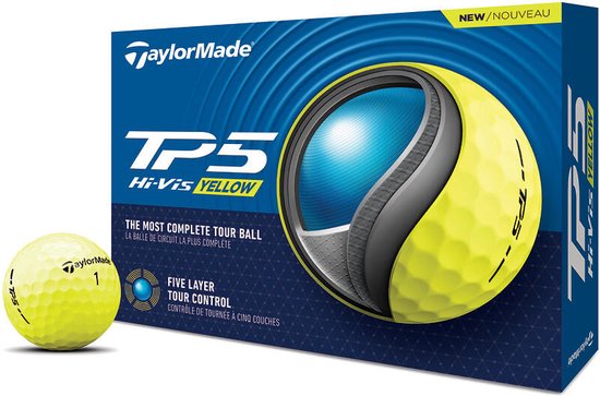 Golfballen Taylormade TP5 TM23 Geel 12 stuks van Merkloos