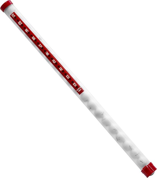 Golfballen Tube - Ballen Verzamelaar - Golfen op de baan - Oprapen zonder bukken - Houdt 21 ballen - Wit