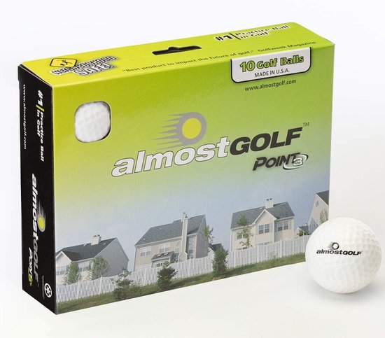 Golfballen voor Training Thuis - Pack van 10, Wit