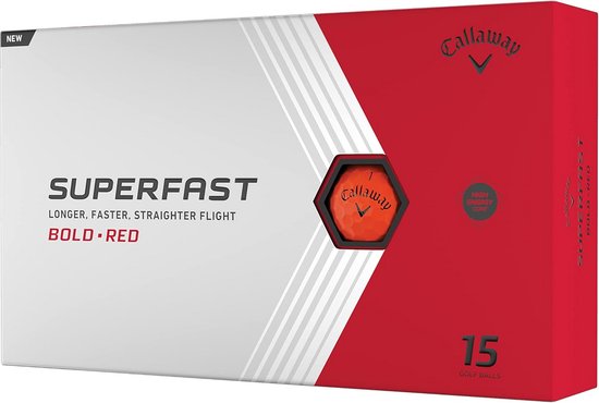 Golfballen - Vrijetijdsbal - Afstand Vergroten - Hybride Constructie - 15 stuks - Rood