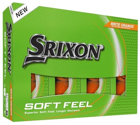 Golfballen Zacht Gevoel 14 - Brite Oranje van Merkloos