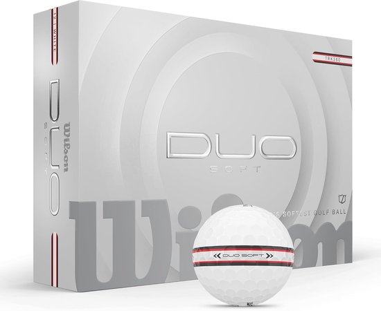 Golfballen - Zachte ballen - Afstand Vergroten - Zachtste ter wereld - 12 stuks - Wit rood