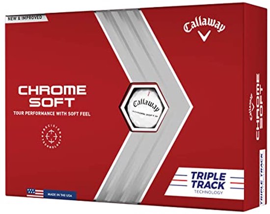 Golfballen - Zachte Ballen - Sporten en Spelen - Triple Track Lijnen - 12 Stuks - Wit