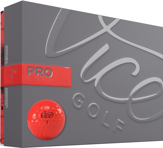 Golfballen - Zachte ballen - Sporten op de baan - Zacht gevoel - 3 stuks - Rood