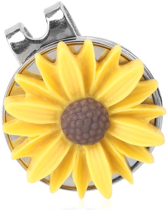 Golfbalmarker - Magnetische Hoedclip - Sterke Magneten - Geel - Accessoires voor golfers - Perfect voor Mannen en Vrouwen - Unisex