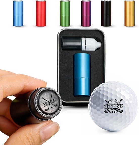 Golfbalstempel - Golfmarker Bal markeerder - Golfen Markeren - Gepersonaliseerd Ontwerp - 5.28 cm - Meerkleurig