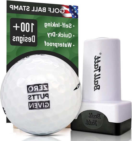 Golfbalstempel - Golfmarker Zelfinktend - Golfballen Markeren - Sneldrogende Permanente Inkt - Groter dan Gemiddeld - Zero Putts Gegeven