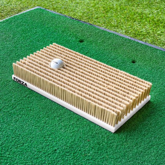Golfbunker oefenmat - Zandbak simulatie - Golfslag oefenen - Realistische bunker ervaring - 40 x 20 cm - Groen