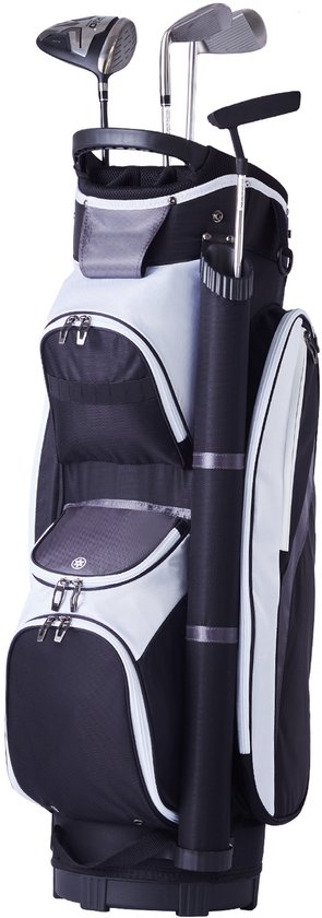 Golfcarttas met 14-Voudige Organizerindeling, 36 Inch Premium Nylon, Meerdere Vakken, Slijtvast met Handvatten, Stofbescherming En Afneembare Riemen voor Mannen En Vrouwen van Merkloos