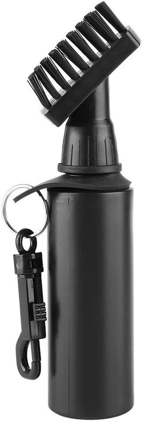 Golfclub Borstel - Reinigingsborstel Golfaccessoires - Golfclubs Reinigen - Eenvoudig Water Vullen - 18 x 4 cm - Zwart