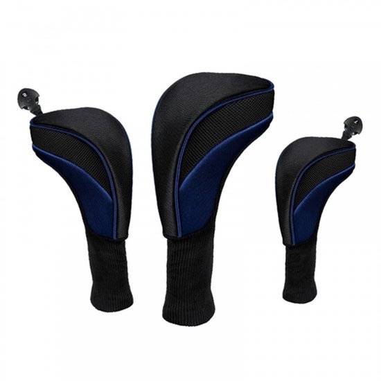 Golfclub Covers - 3 Stuks - Zacht Nylon Composiet - Ademend - Flexibel Ontwerp - Bescherming tegen Schade - Golfclub Hoes