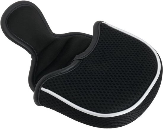 Golfclub hoes - Zwart mesh - Magnetische sluiting - Putter bescherming - Voor Mallet Putters - Zwart Mesh Mallet Putter Deksel - Magnetische Sluiting Golf Hoofddeksel - Geschikt voor Mallet Putters.