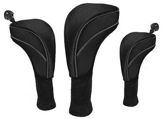 Golfclub hoofd covers set met verwisselbare nummers - Bescherming voor houten en ijzeren clubs