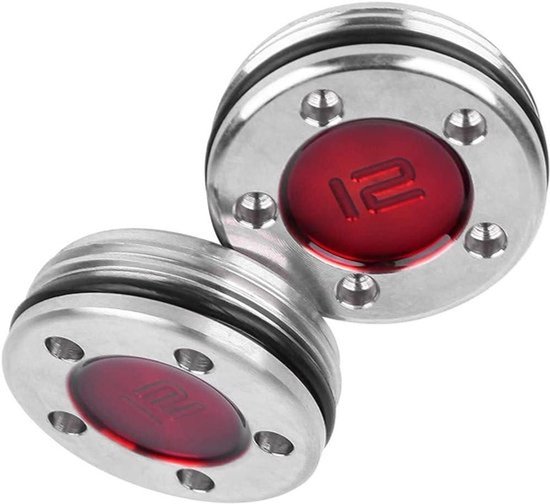 Golfclub putter schroeven gewichten - golfaccessoire - zwart - 15 gram - set van 2 - geschikt voor clubs met verstelbare kop.