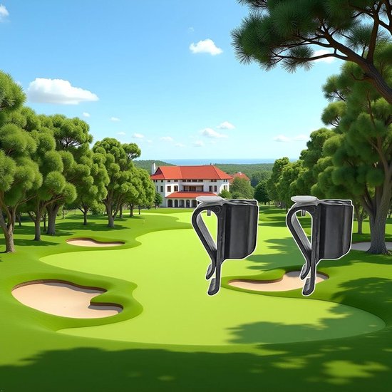 Golfclubhouders - Club Clips Organizer - Golfclubs Ordenen - Universeel Ontwerp - 2 stuks - Zwart