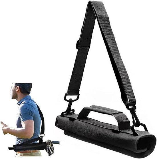 Golfclubs - Zwarte golfclub draagtas – Kleine golftas organizer – Minigolf clubs – Compacte draagtas voor golfclubs van Merkloos