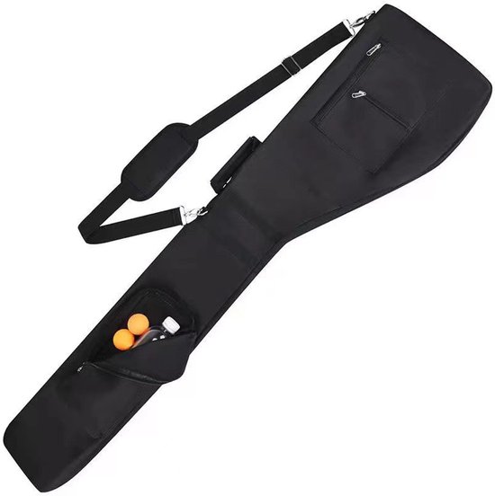 Golfclubtas - Geschikt voor een complete set clubs - Opvouwbare clubtas - Zwart
