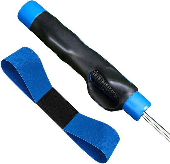 Golfgreeptrainer - Golfhulp Grip - Golfswing Verbeteren - Ergonomische Vorm - 15.5 cm - Blauw van Merkloos