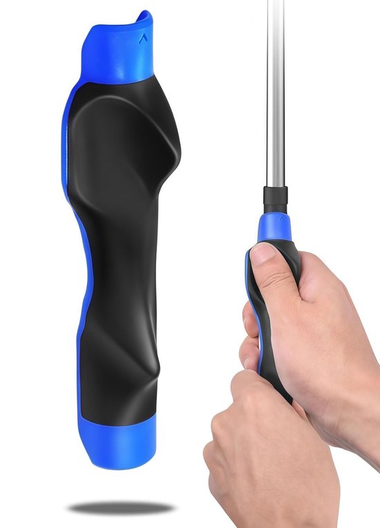Golfgriptrainer Voor Links‑ En Rechtshandige Golfspelers, Golfaccessoire Ter Correctie Van De Greephouding En Verbetering Van Het Swingritme, Zwart-blauw