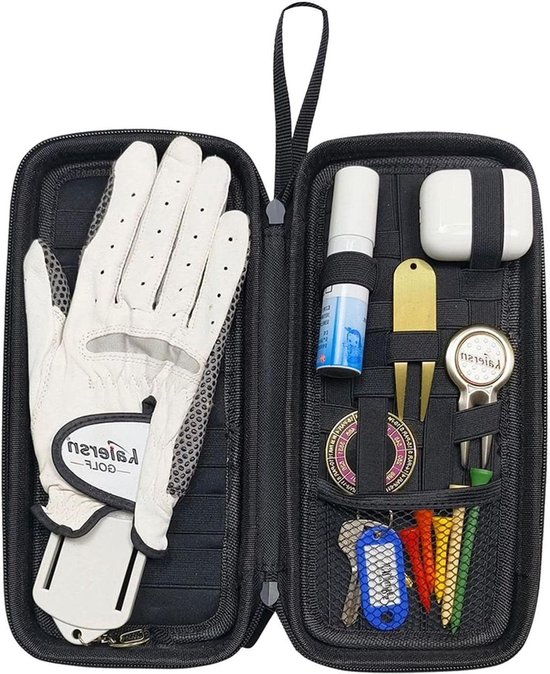 Golfhandschoen Houder - Beschermhoes Opberger - Golf Accessoire - Vormbehoud - 27 cm - Zwart