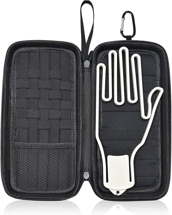 Golfhandschoenenhouder, opbergdoos voor golftassen, harde beschermdoos met handschoenvormer, vakken voor golfaccessoires en persoonlijke spullen, multifunctionele opbergtas voor golf, golfcadeaus voor mannen en vrouwen van Noah Golf