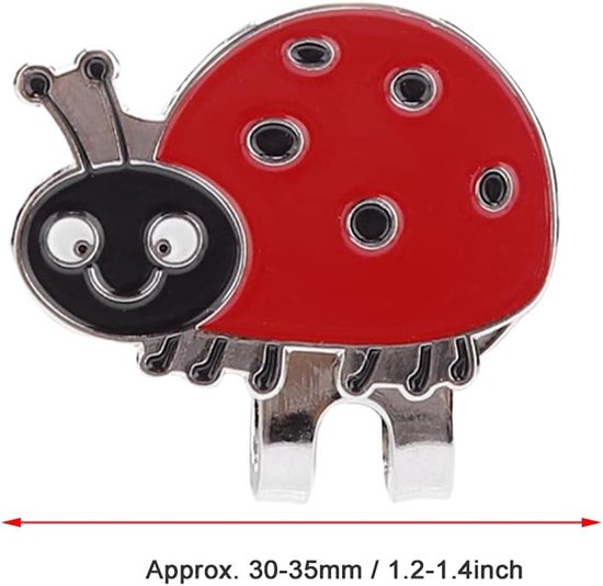 Golfhoedklem, duurzaam roestvrijstalen golfbalmarkeringshoedklem Magnetische golfbalmarkeringshoedklem Golfaccessoire