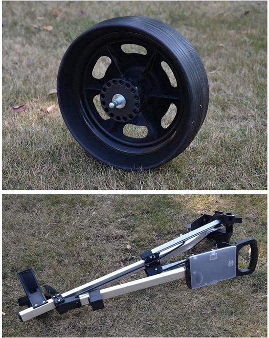 Golfkar 3 Wielen - Golftrolley Golfwagen - Golfen op de baan - Opvouwbaar en Zwenkbaar