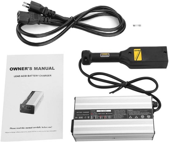 Golfkar Oplader - Acculader Golfkar - Golfkar Opladen - 36V 5A LED Display - 23.8 x 16.2 x 8.2 cm