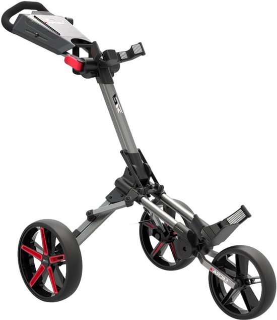 Golfkar - Sport trolley - Sportieve uitrusting - Compact opvouwbaar - 7.5 kg - Metaal/Rood