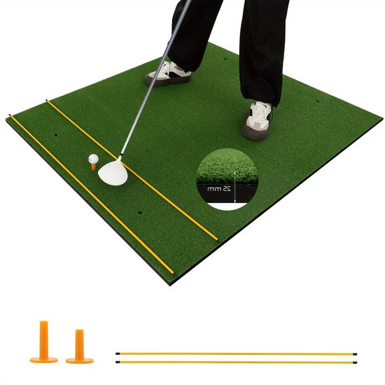 Golfmat – Golf Oefenmat – Afslagmat – Putting Mat – Trainingsmat – Extra Groot Formaat – Duurzaam Polypropyleen Met EVA Basis van Merkloos