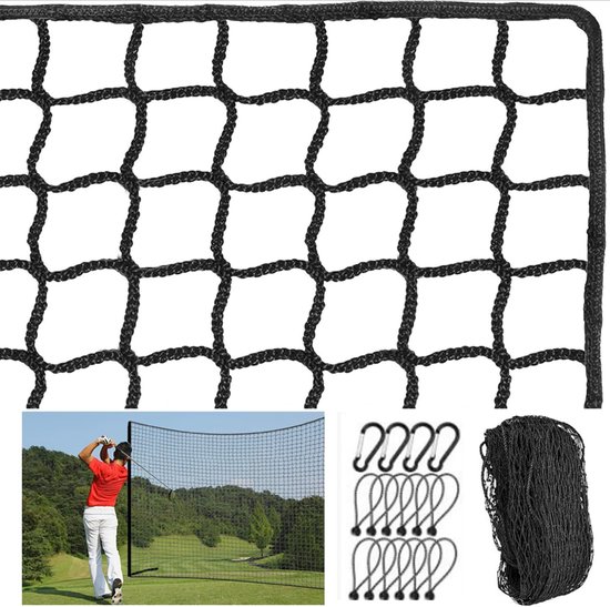 Golfnet 3 x 3 cm - vierkant net - 3 mm HDPE-materiaal - geschikt voor training - ShopVlot