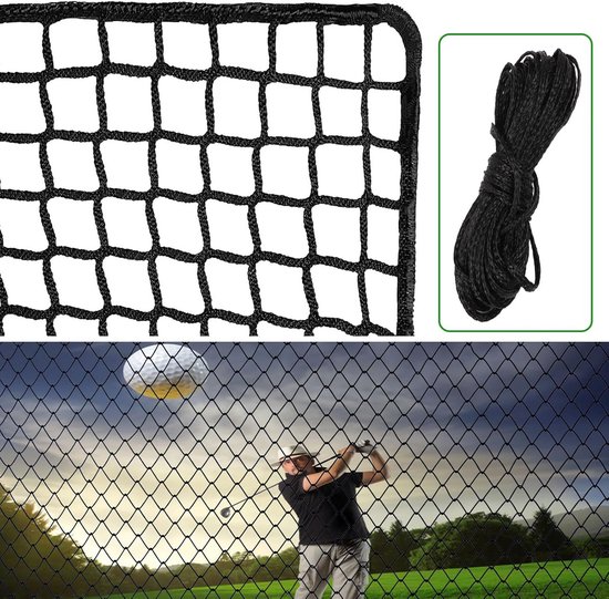 Golfnet - Oefennet Golf - Sport Trainen - Slagvast Nylon - 3 x 6 m - Zwart