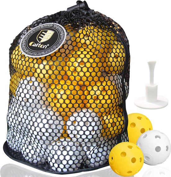 Golfoefenballen, Indoor Oefengolfbal, Luchtstroomgaten Golfballen, Duurzame Golf Swing Trainingsbal, voor Woonkamer, Golfbaan, Tuin, Plastic Golfspelbal van Merkloos