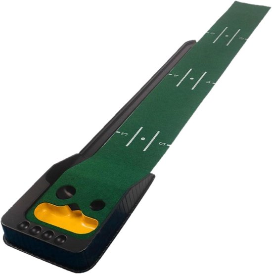 Golfoefenmat - Puttingmat - Golfvaardigheden Verbeteren - Simuleert Echte Green - 254x41.5cm - Groen