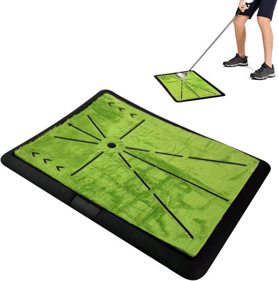 Golfoefenmat - Schommelpad Trainer - Golf Swing Trainen - Met Swing Feedback - 30 x 40 cm - Groen